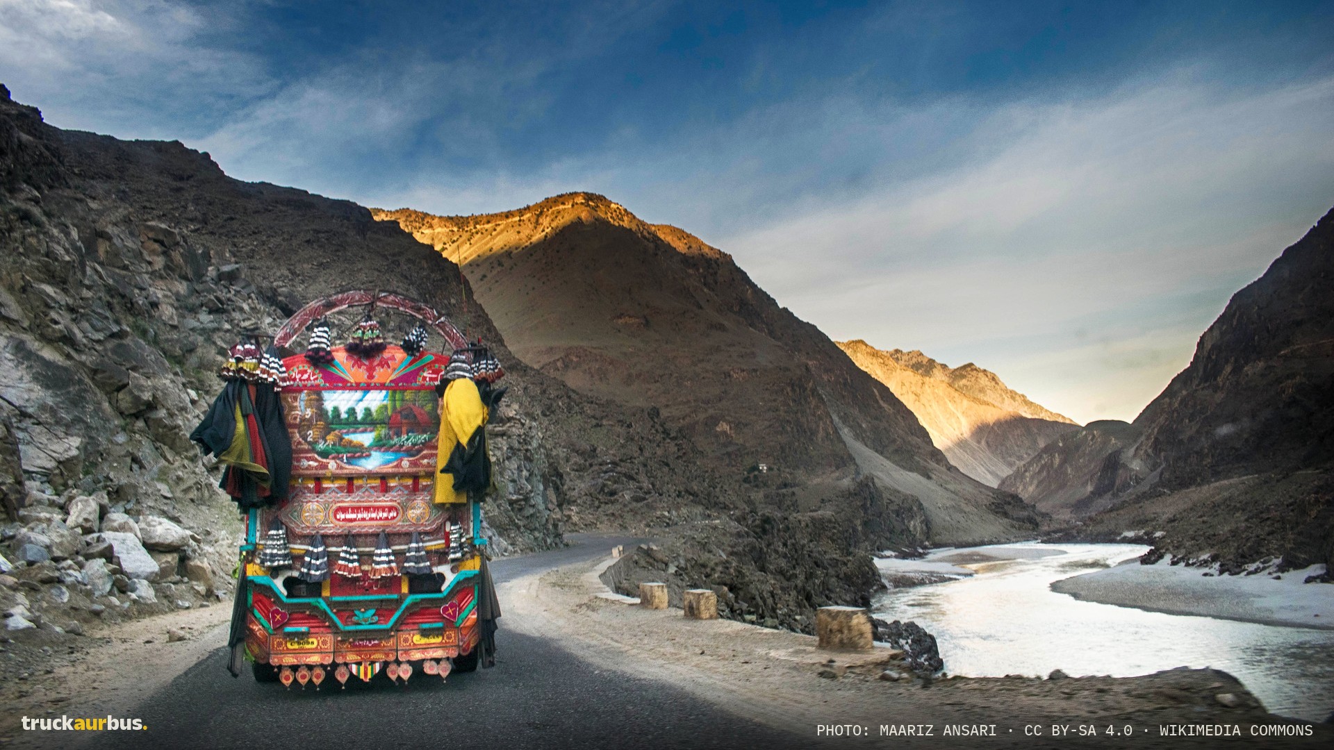 A Bamboo Truck on KKH. Upper Kohistan
