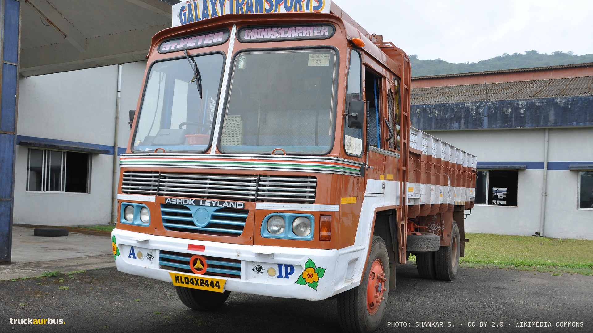 A typical Indian lorry waits for it's load of CTC tea