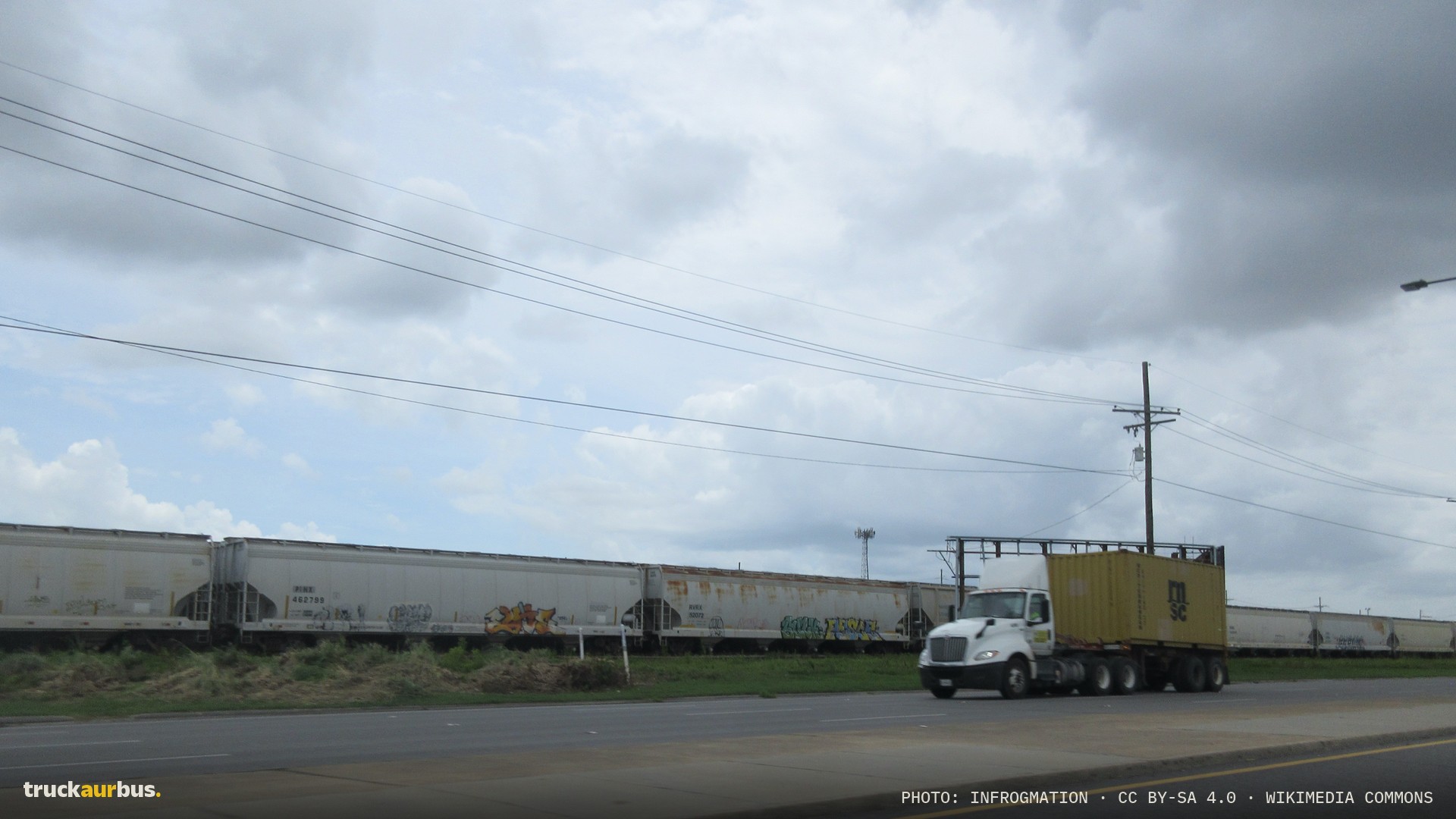 Airline Highway with freight train, Metaire Louisiana June 2026
