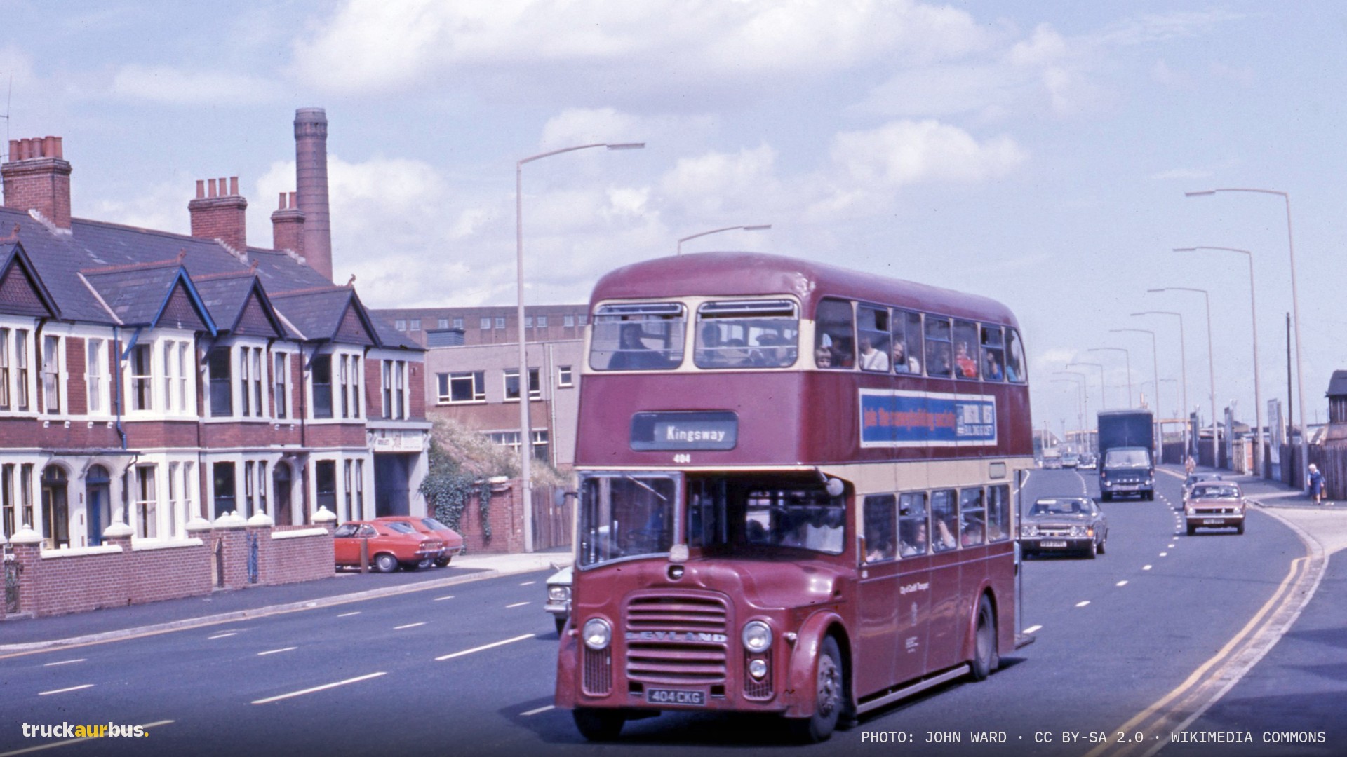 Cardiff Corporation's Leyland PD3A1 404 CKG