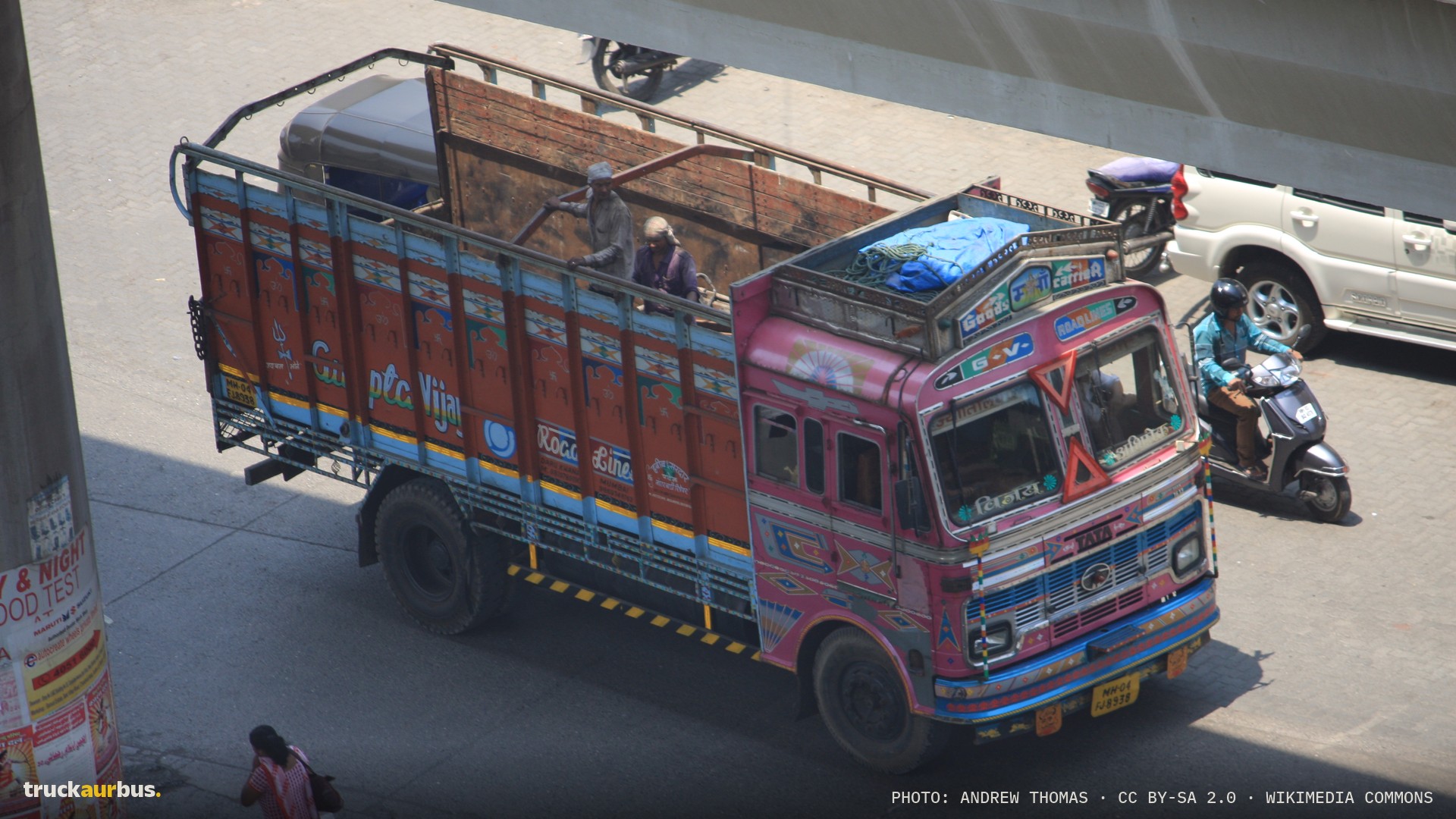 Cargo Truck, Mumbai - India, April 25 2014.