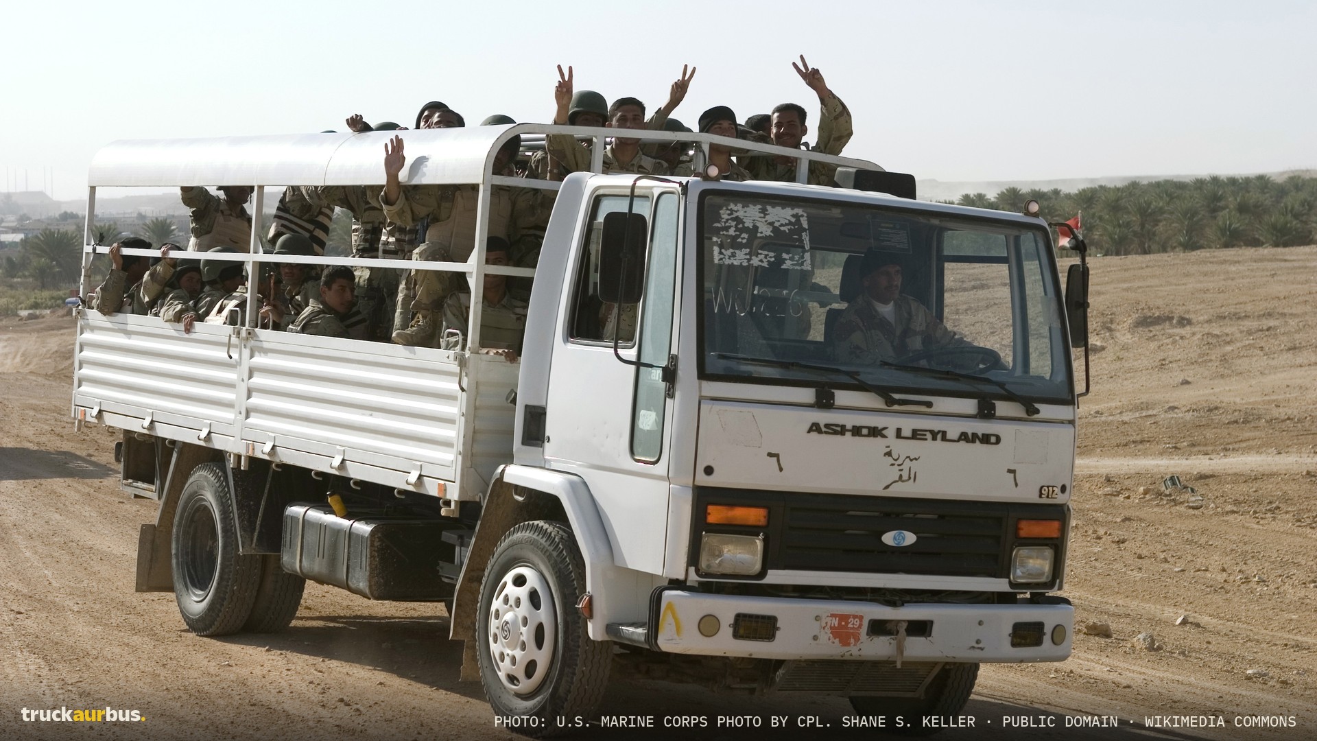 Iraqi Ashok Leyland truck
