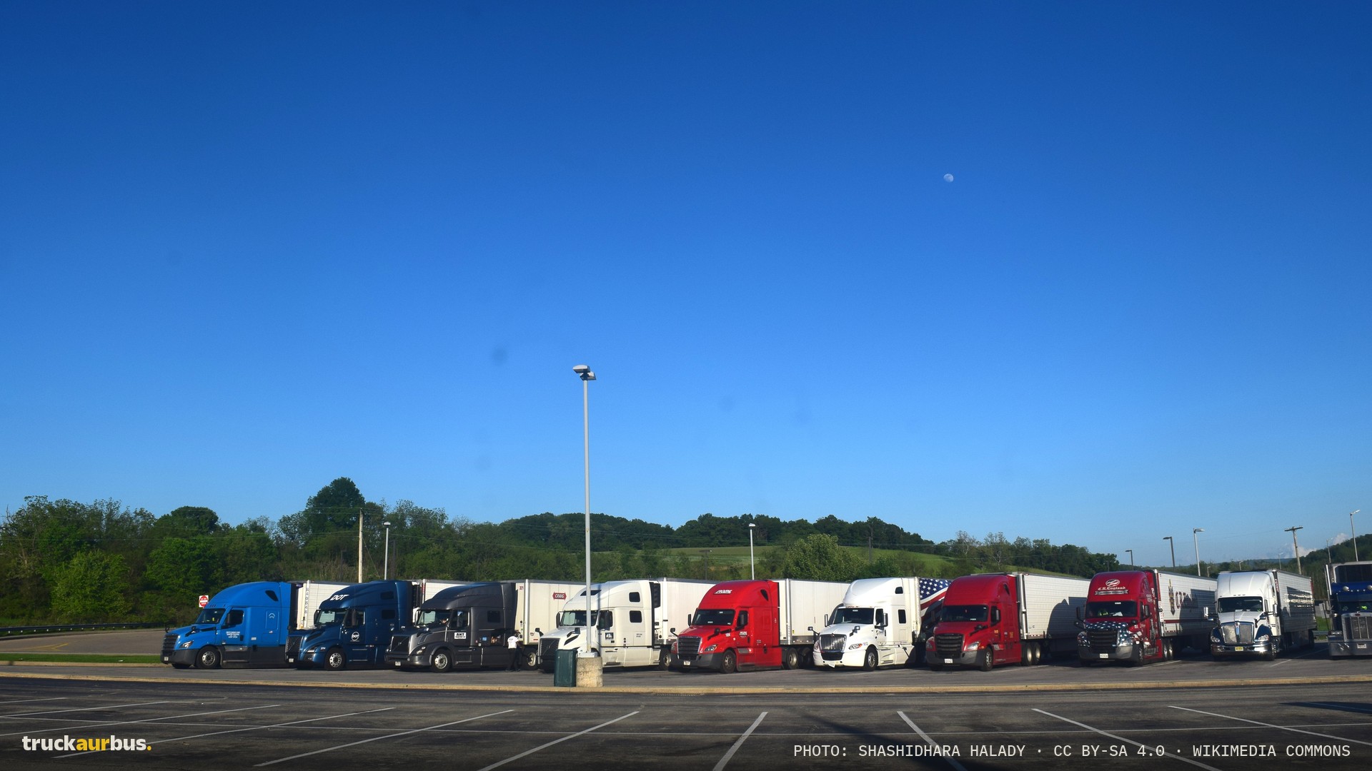 Trucks parked in USA