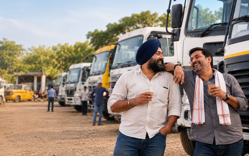 Chai between trips. The road runs on friendships.