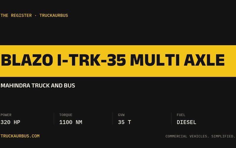 Mahindra Truck and Bus BLAZO i-TRK-35 Multi Axle