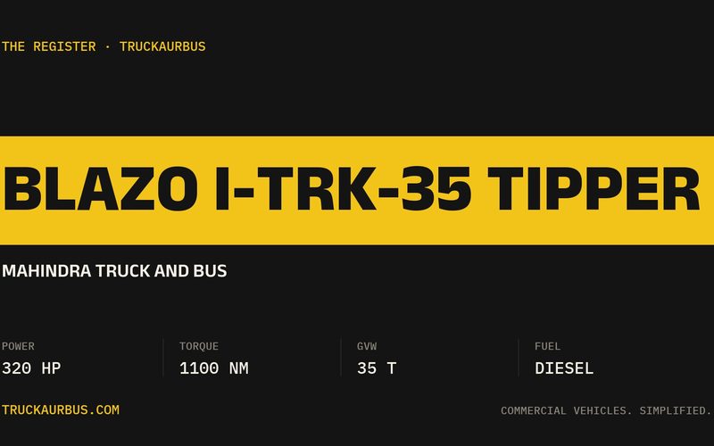 Mahindra Truck and Bus BLAZO i-TRK-35 Tipper