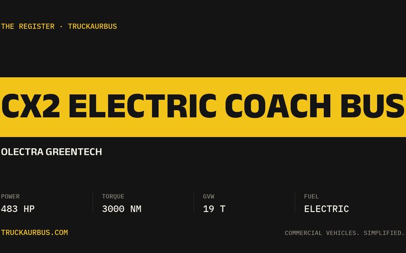 Olectra Greentech CX2 Electric Coach Bus