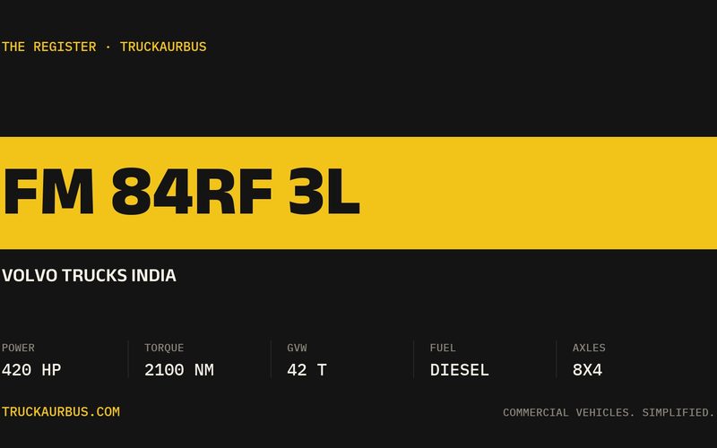Volvo Trucks India FM 84RF 3L