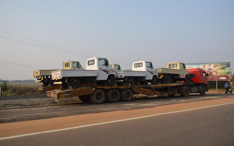 Tata 407 Pickup Truck Transportation - NH 16 - Pahal - Bhubaneswar 2018-01-26 01