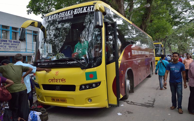 WBSTC Volvo Bus Sauhardya-1 - WB 23 B 9223 - Petrapole - North 24 Parganas 2015-