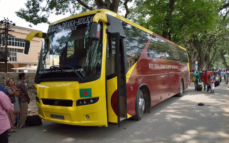 WBSTC Volvo Bus Sauhardya-2 - WB 23 B 9224 - Petrapole - North 24 Parganas 2015-